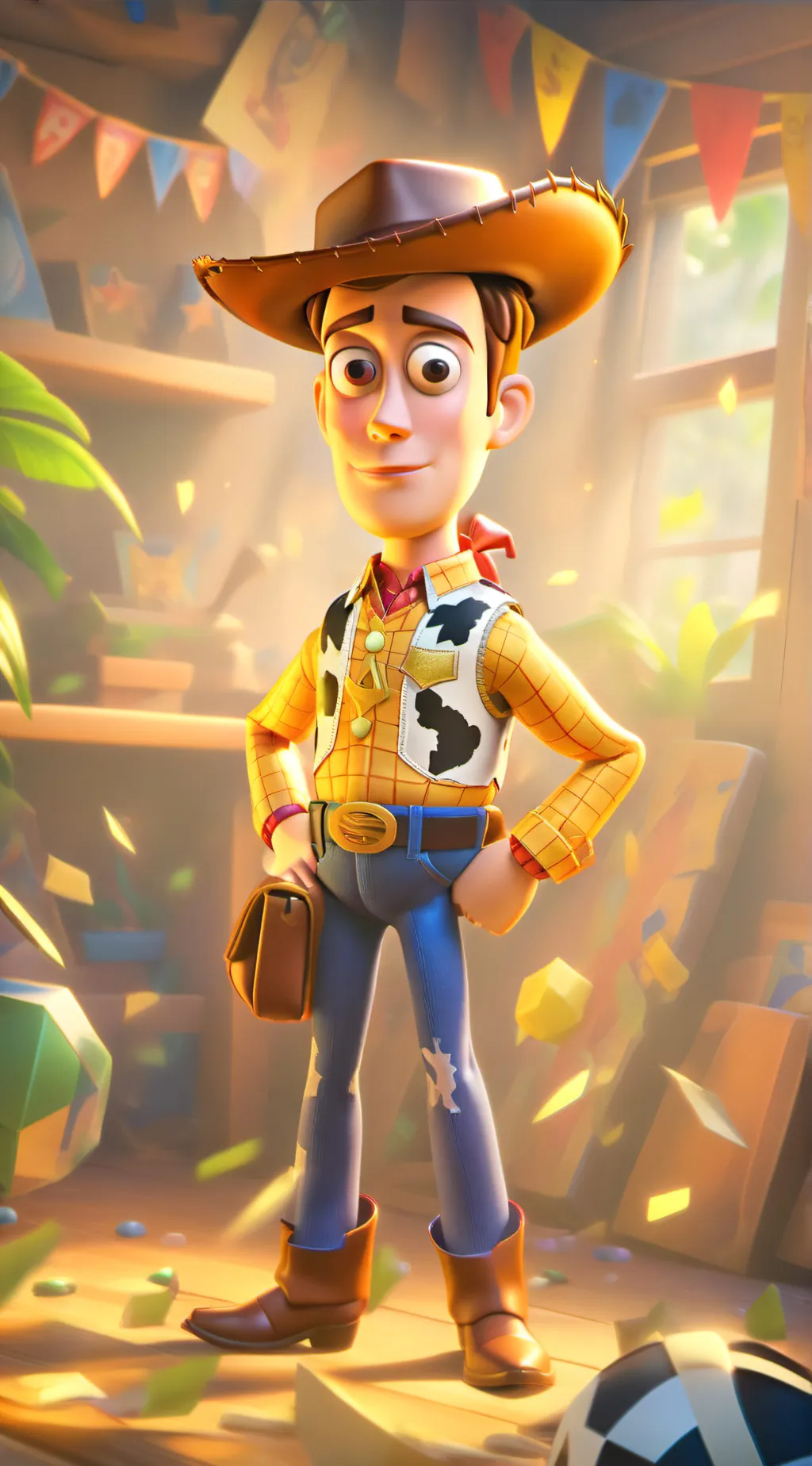 ai character: Woody background