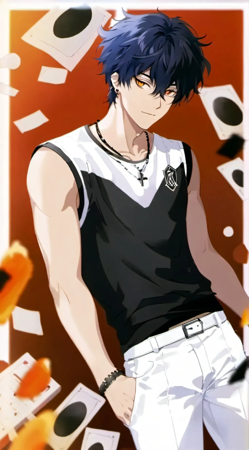 ai character: Steve Leo  background