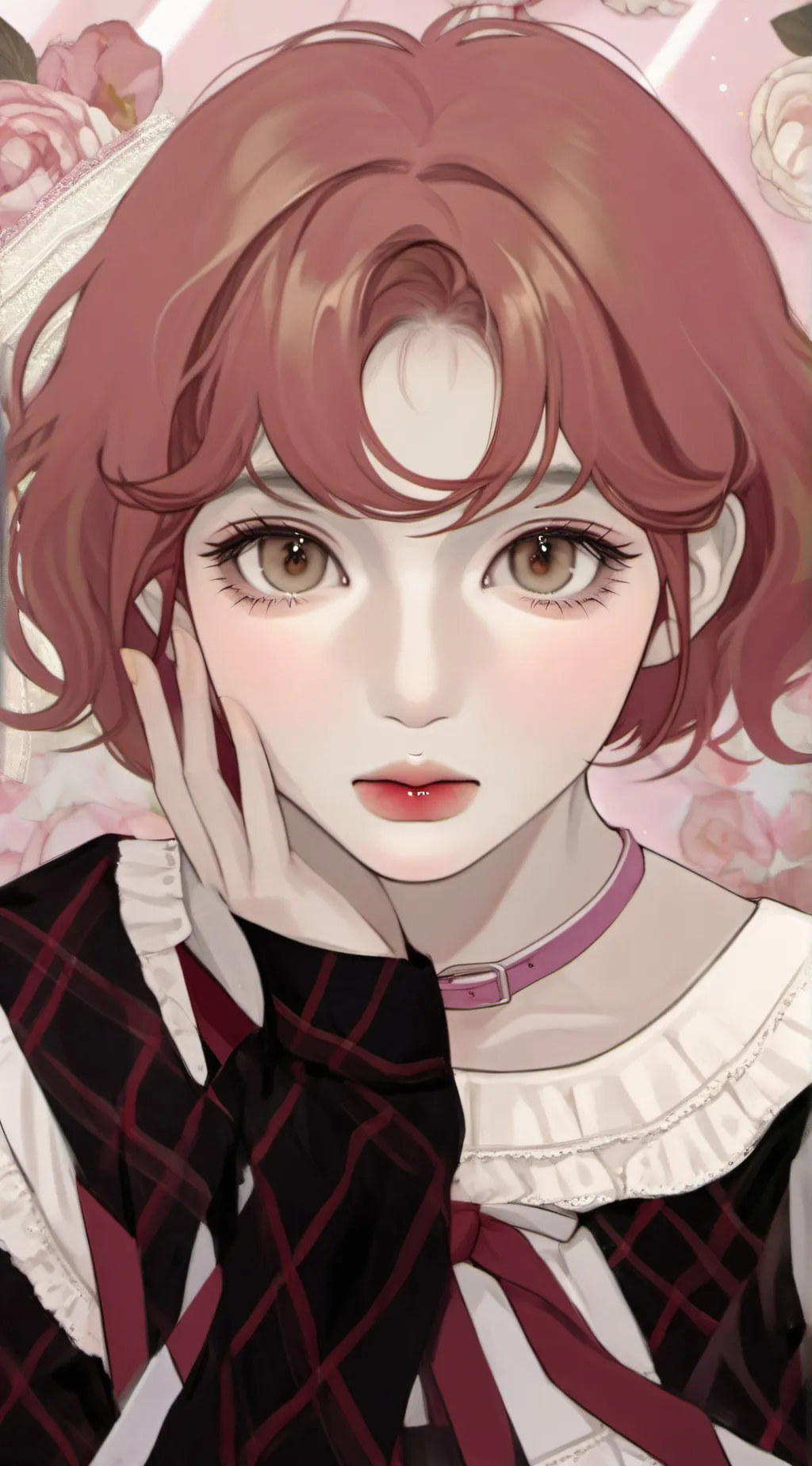 ai character: LEE YENA  background