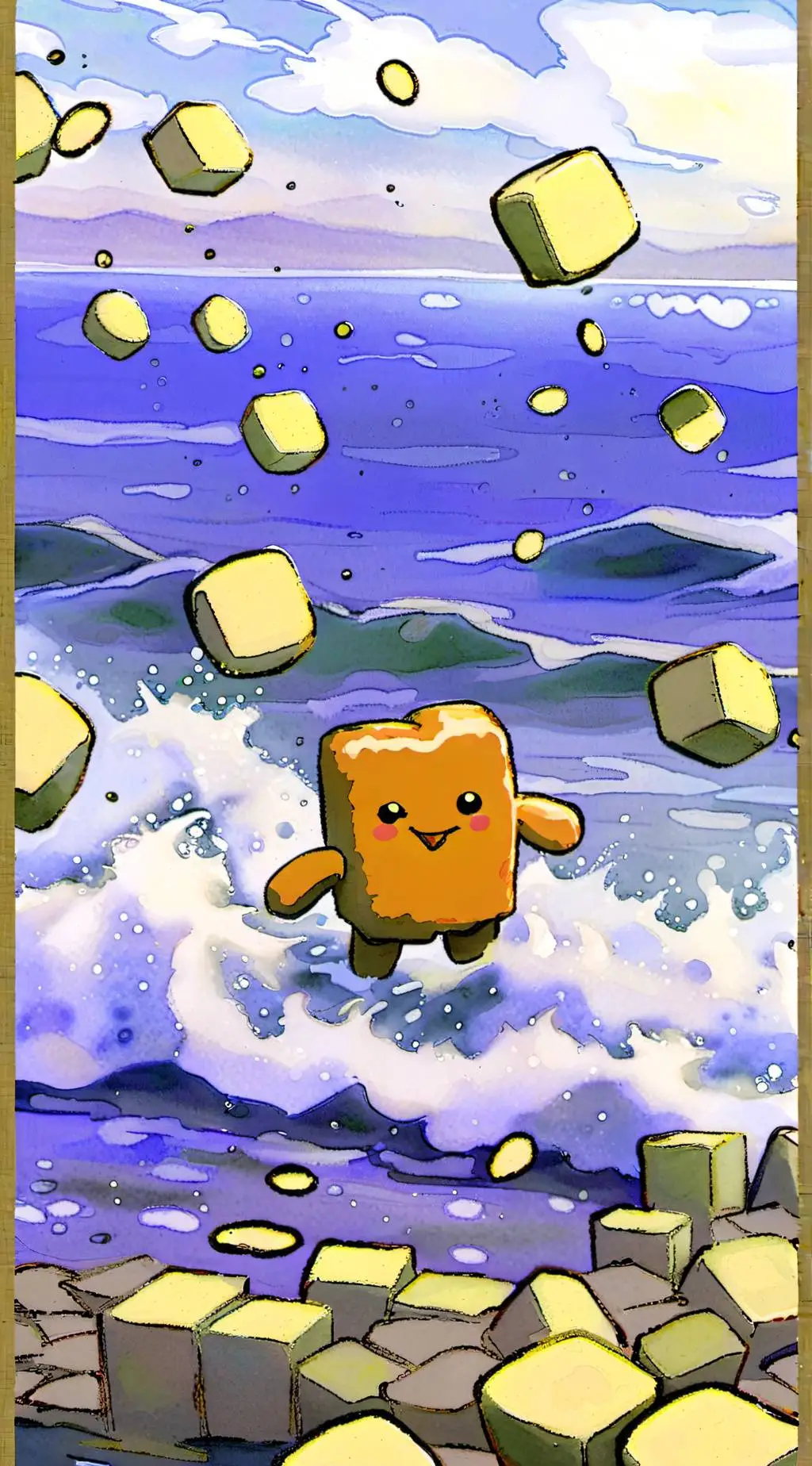 ai character: nugget background