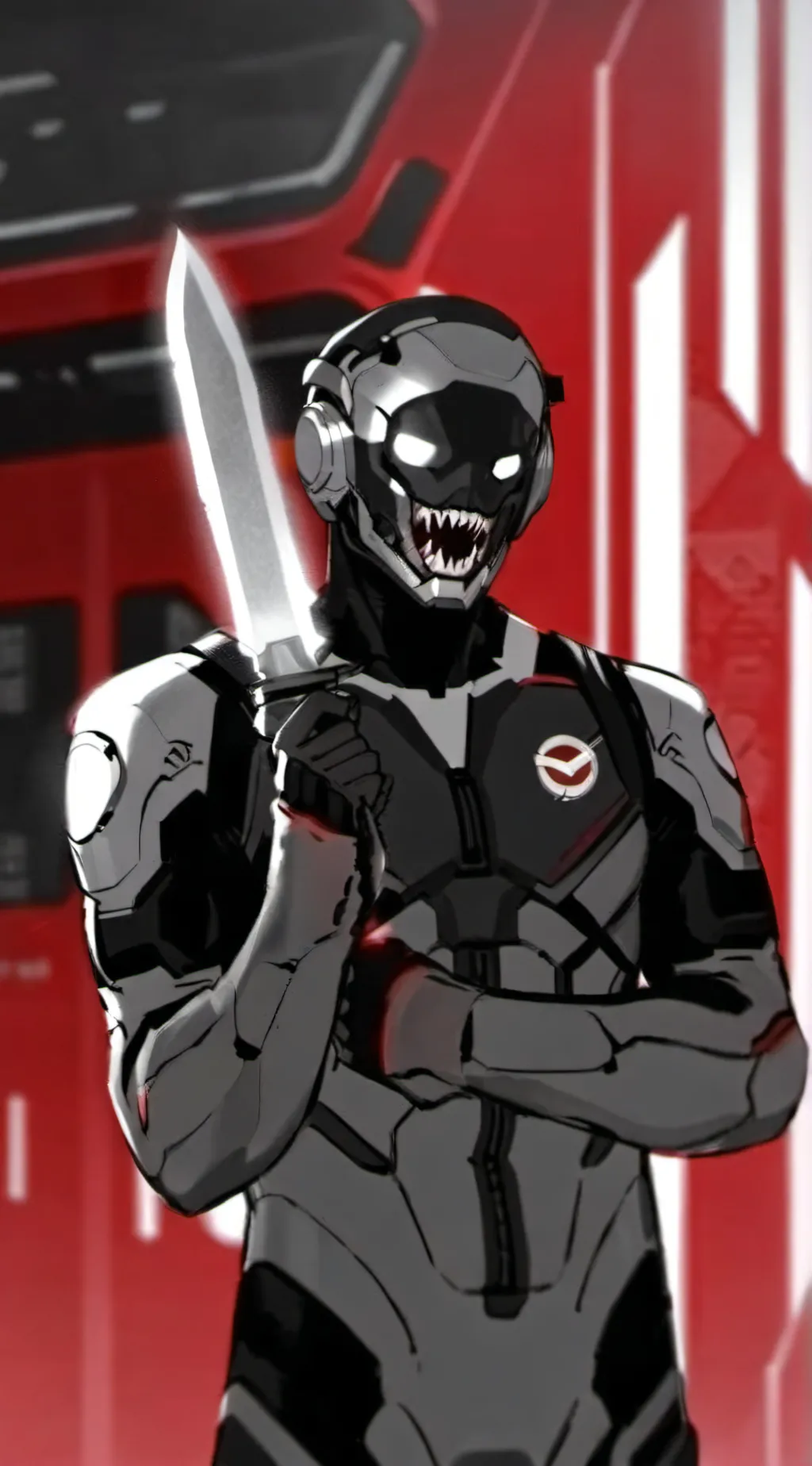 ai character: black background