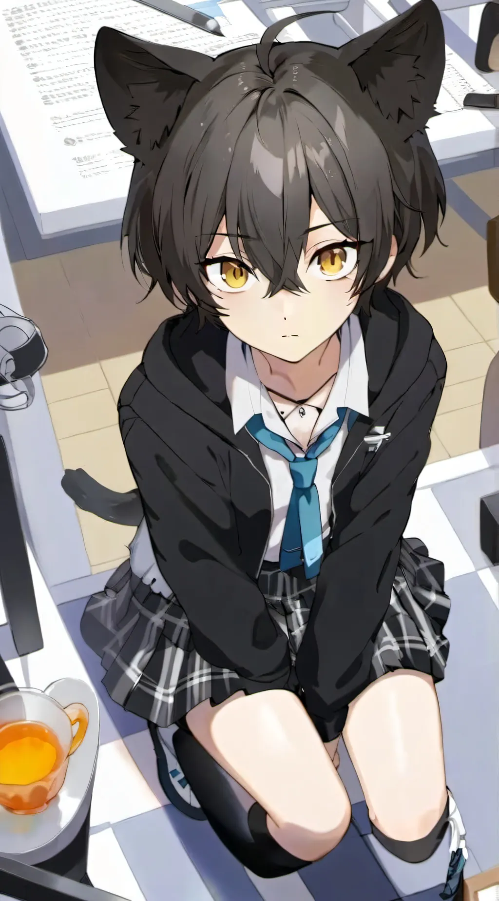 ai character: Nekoboy John background