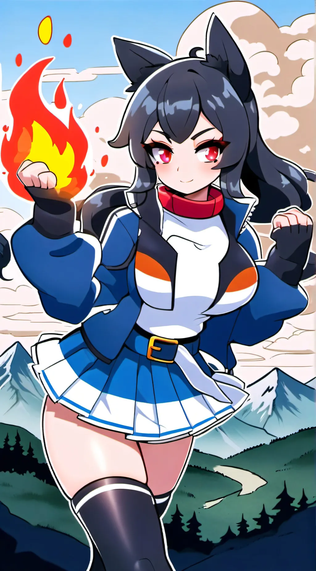 ai character: Typhlosion background