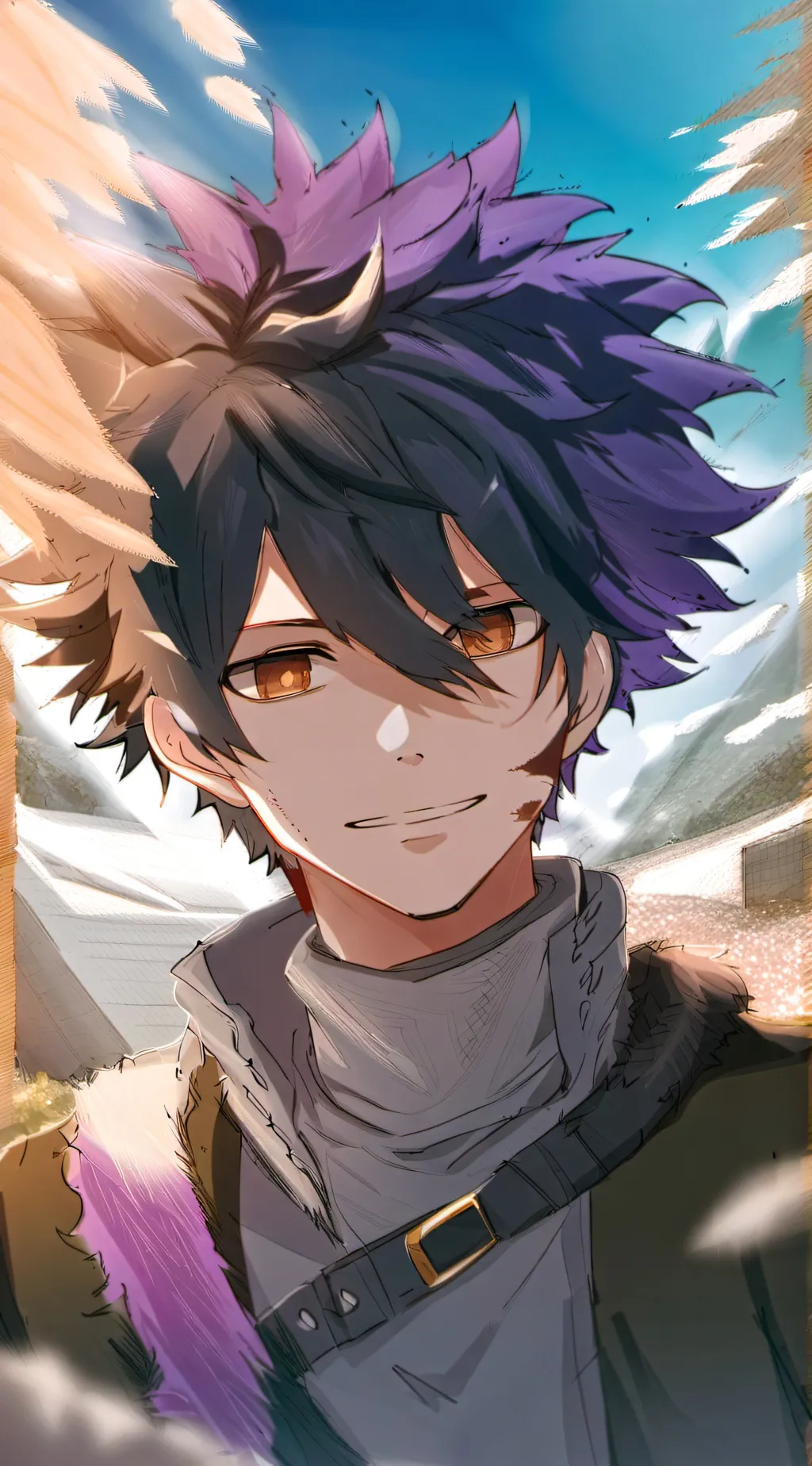 ai character: Dabi 🖤 x 💛 background
