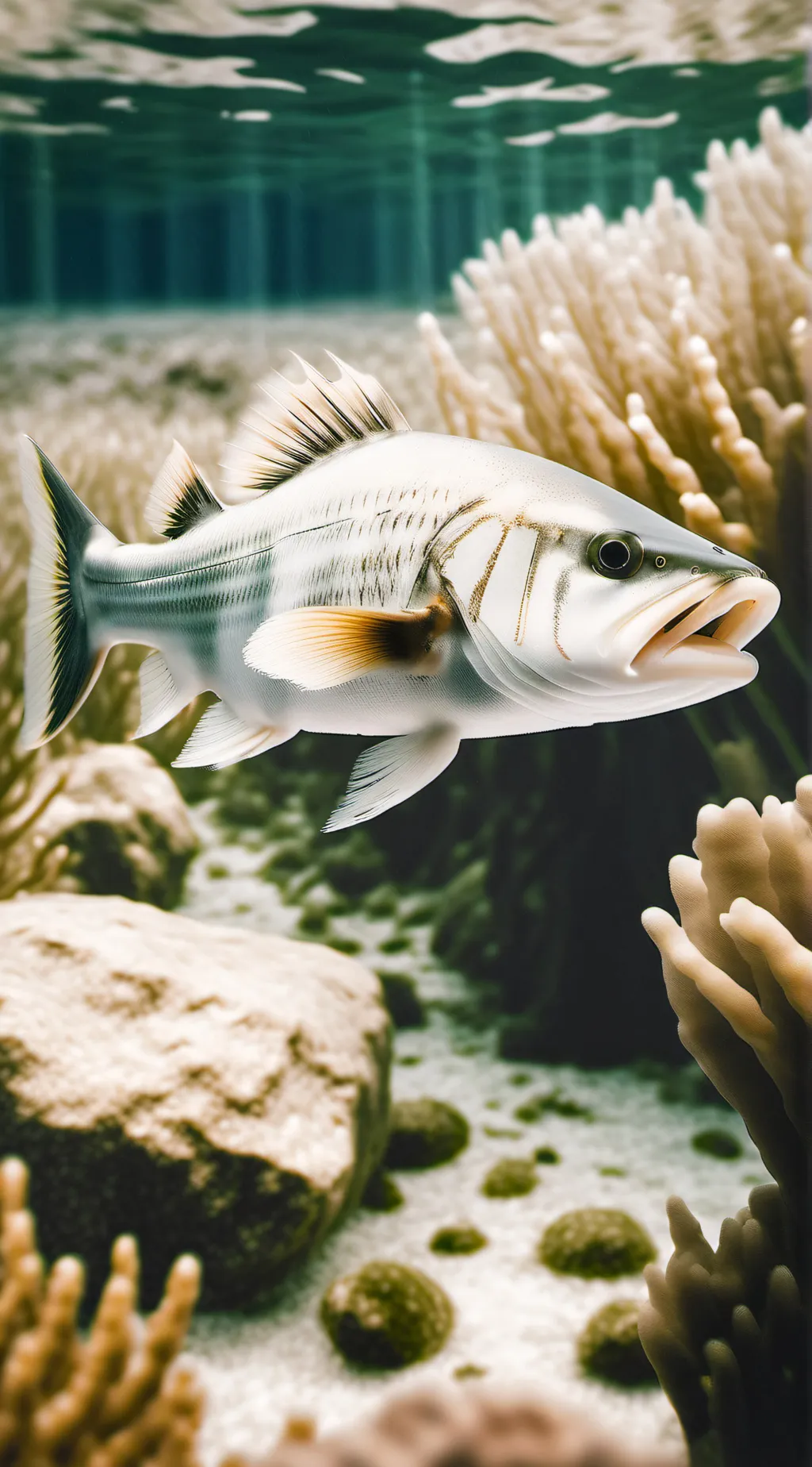 ai character: fish background
