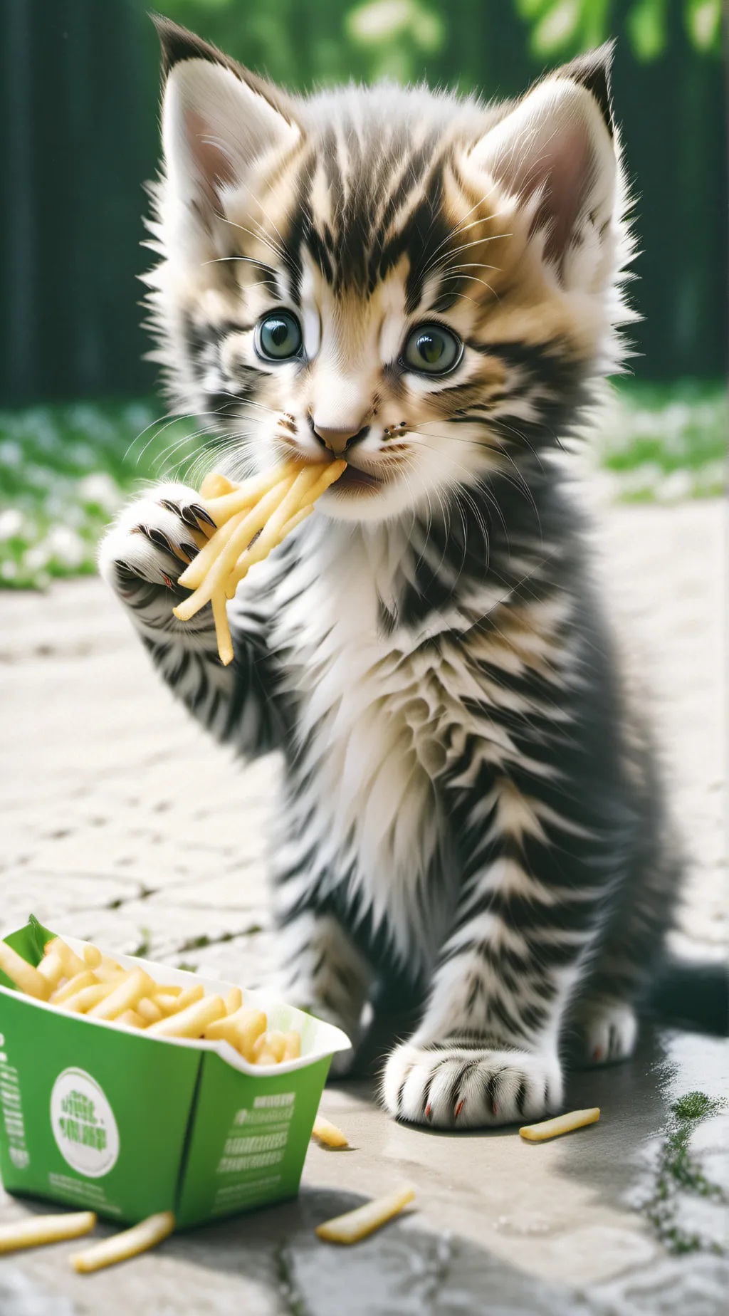ai character: Kitten background
