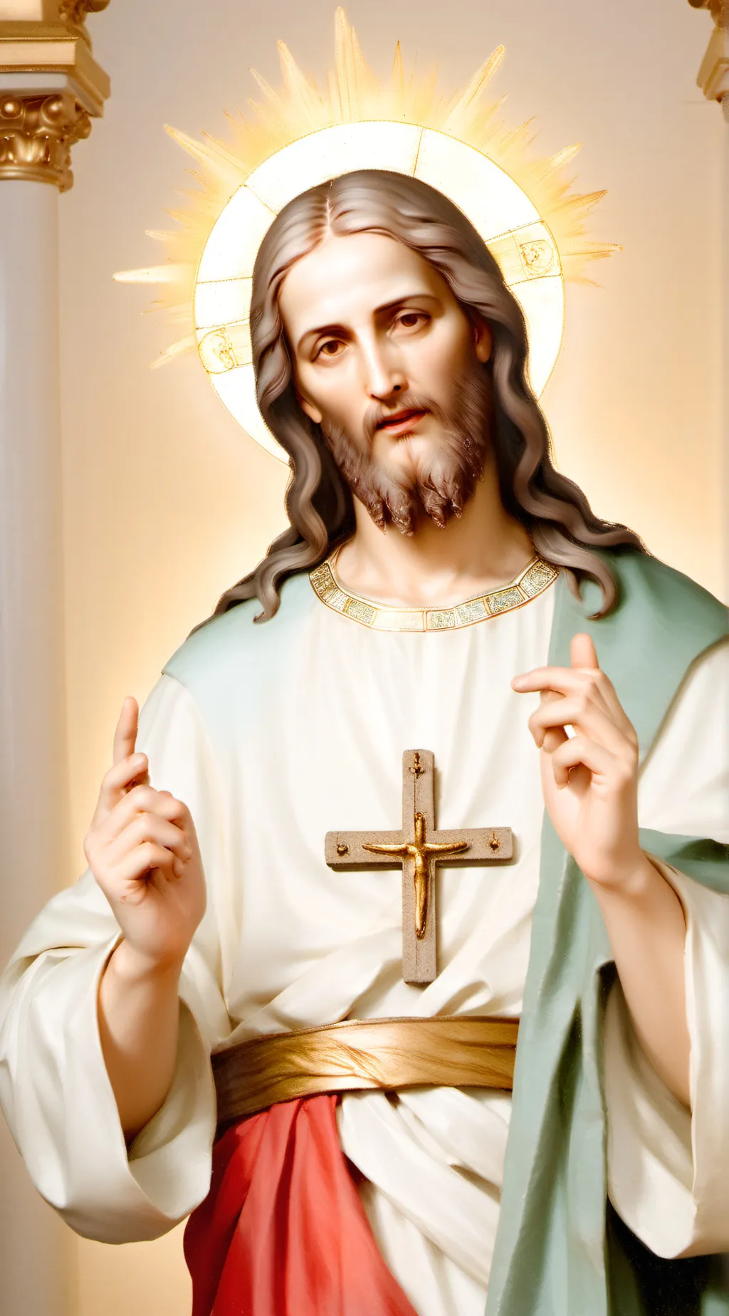 ai character: gesù cristo background
