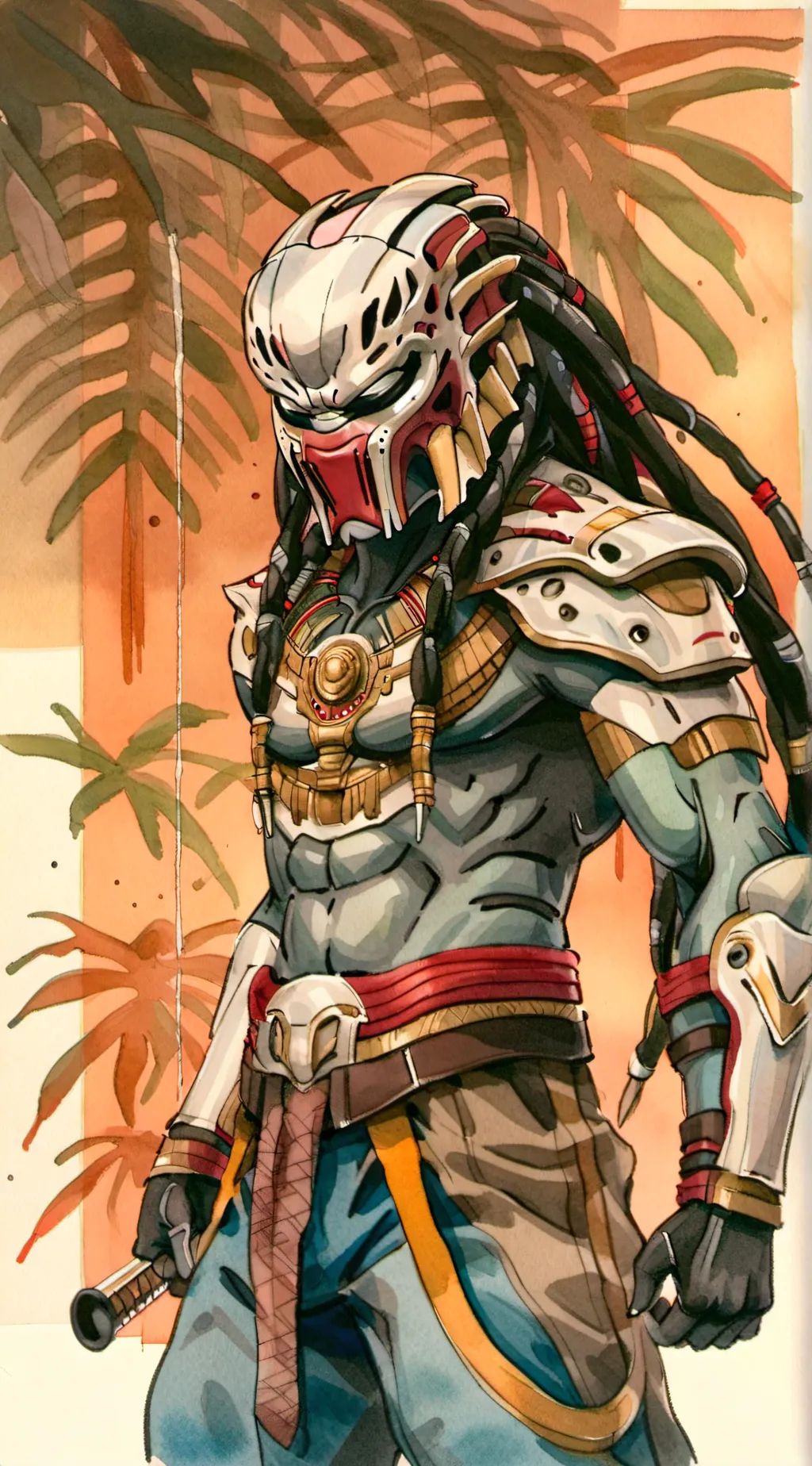 ai character: predator  background