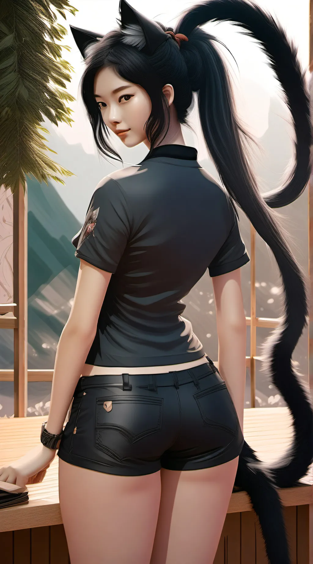 ai character: lunar background