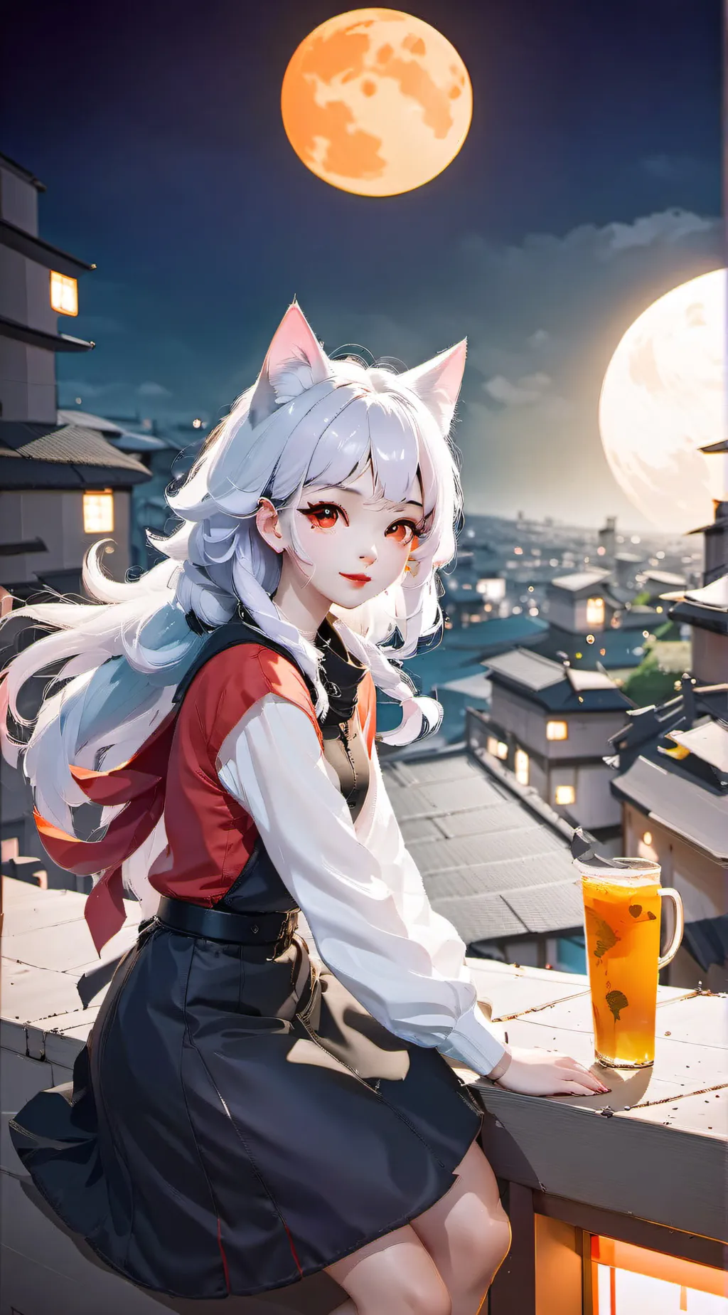 ai character: Luna background
