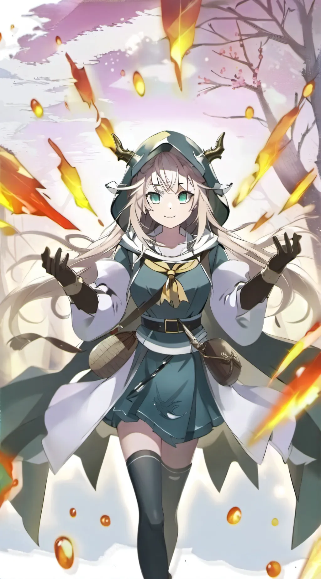 ai character: Lilac background