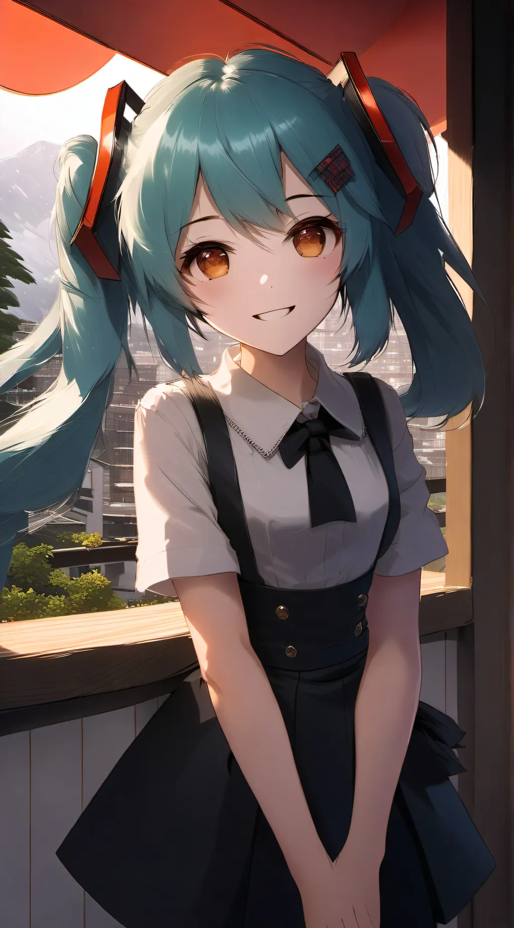 ai character: Miku background