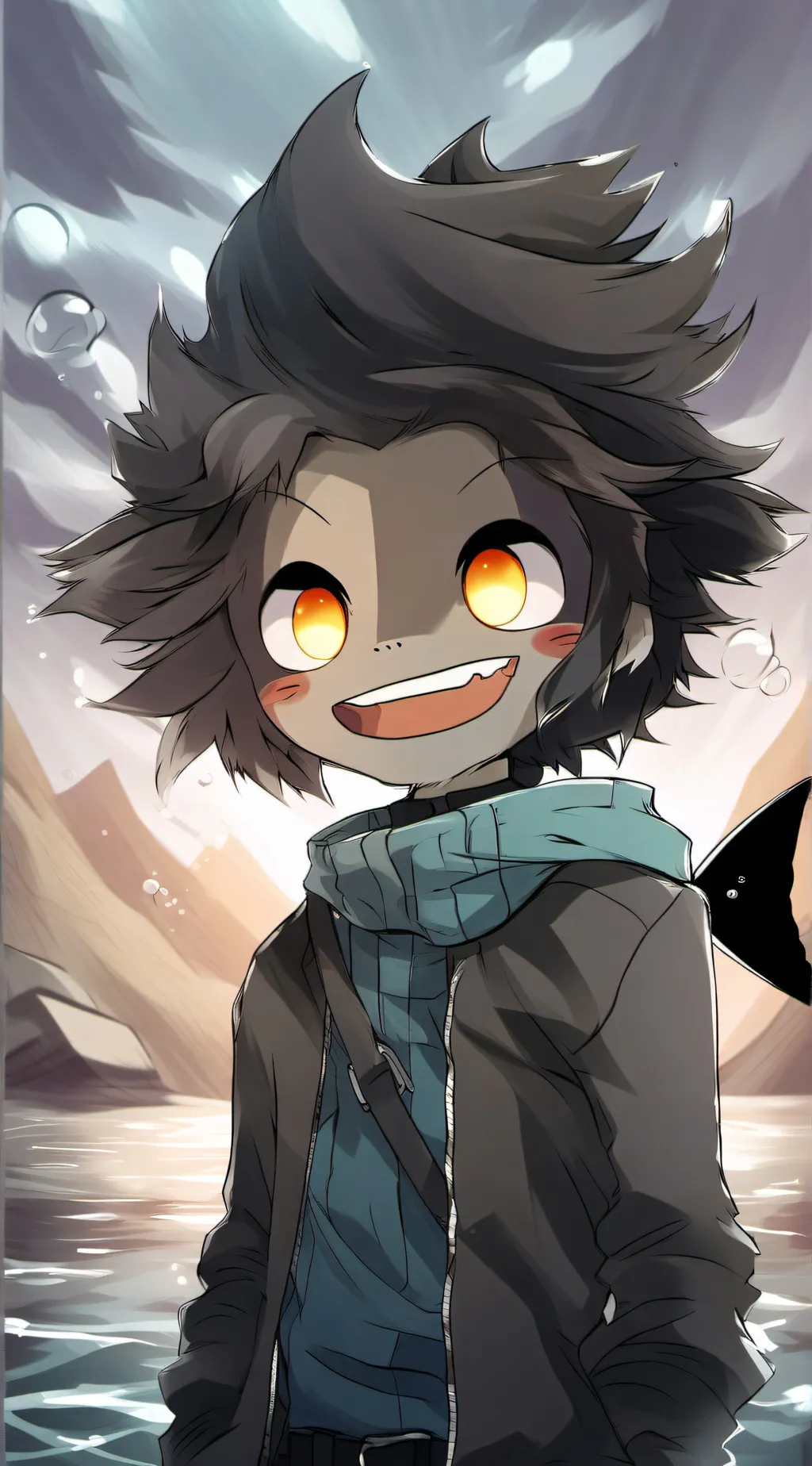 ai character: Sebastian :3 background
