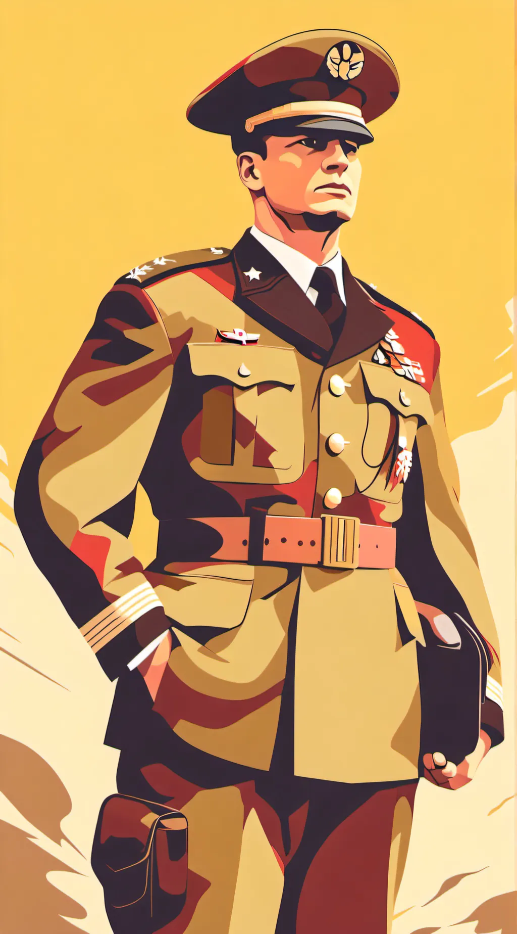 ai character: Captain. Doge background