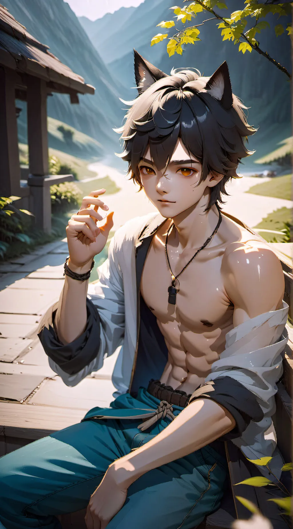 ai character: Alexander  background