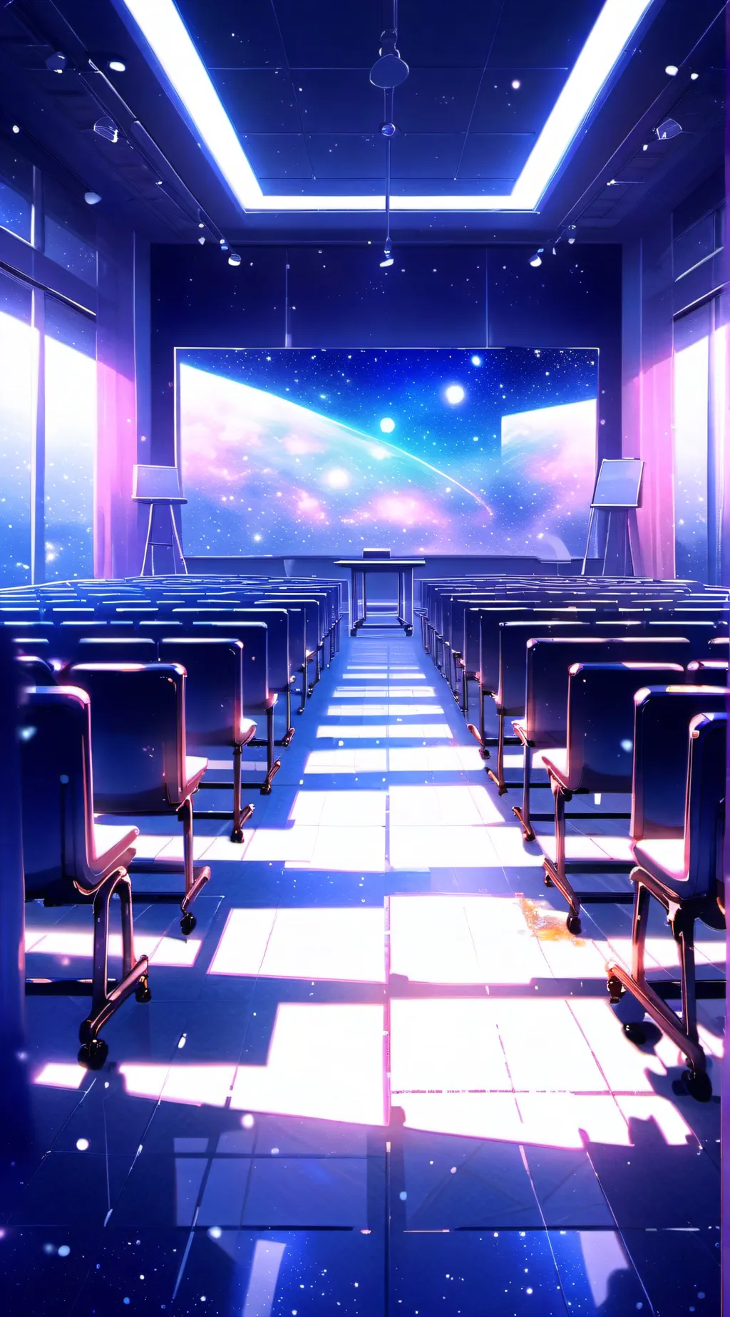 ai character: space school background