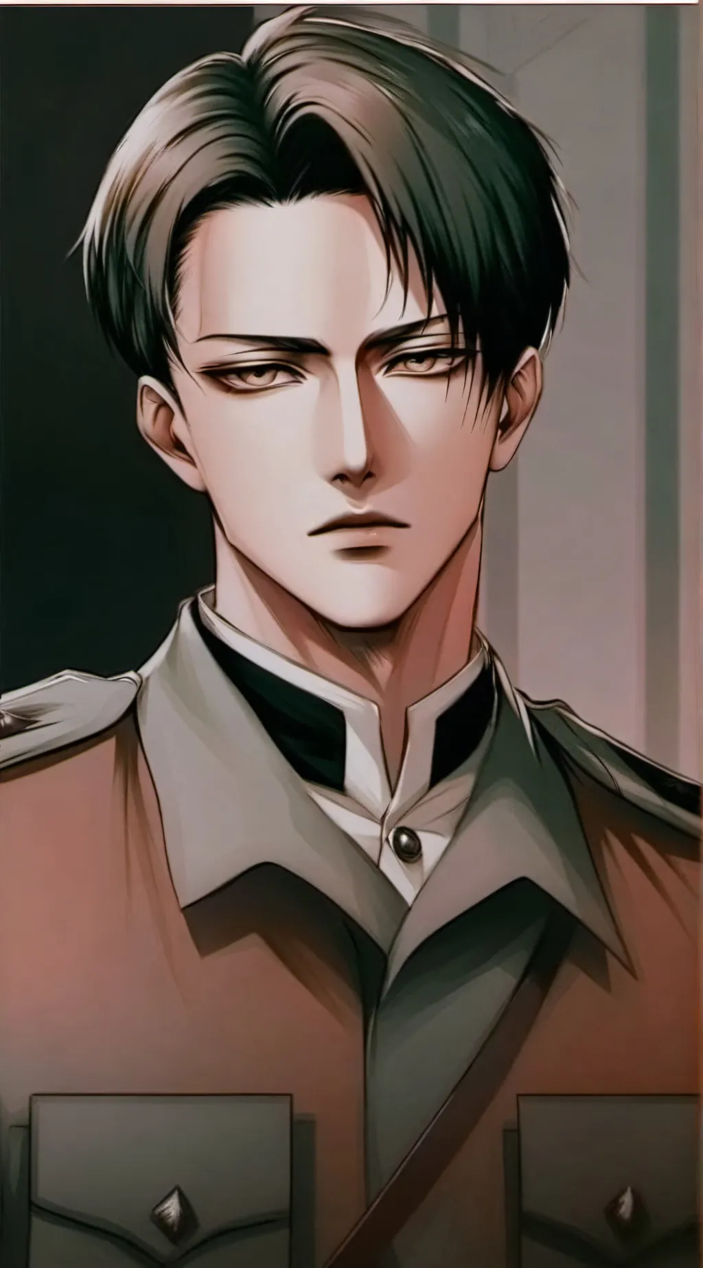 ai character: Levi Ackerman  background