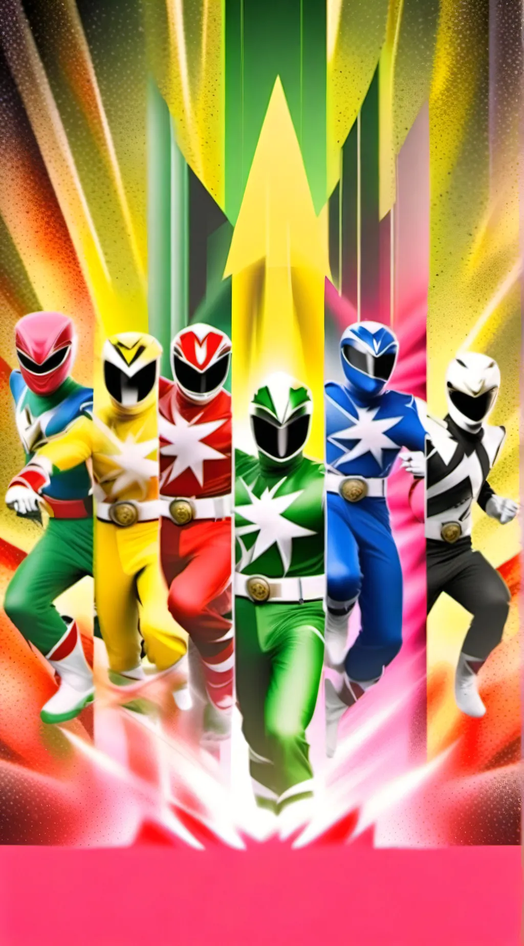 ai character: The Power rangers background