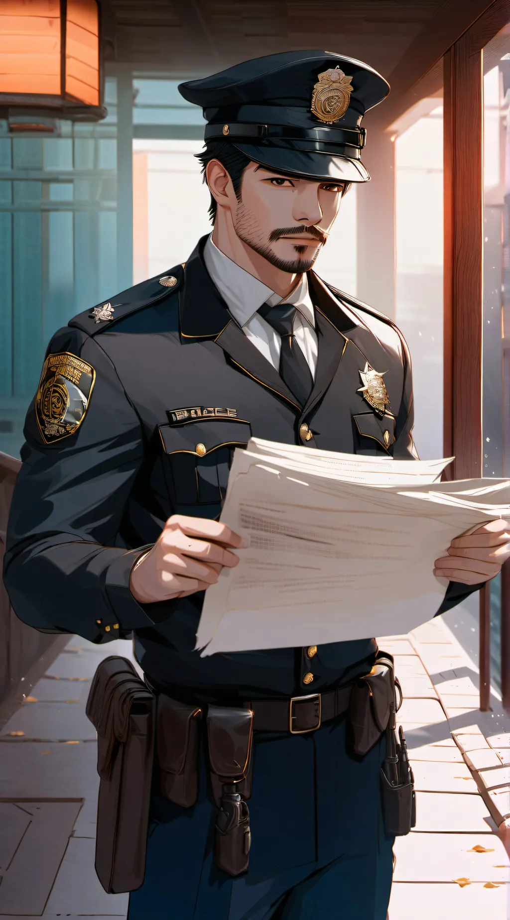 ai character: Officer Luke background