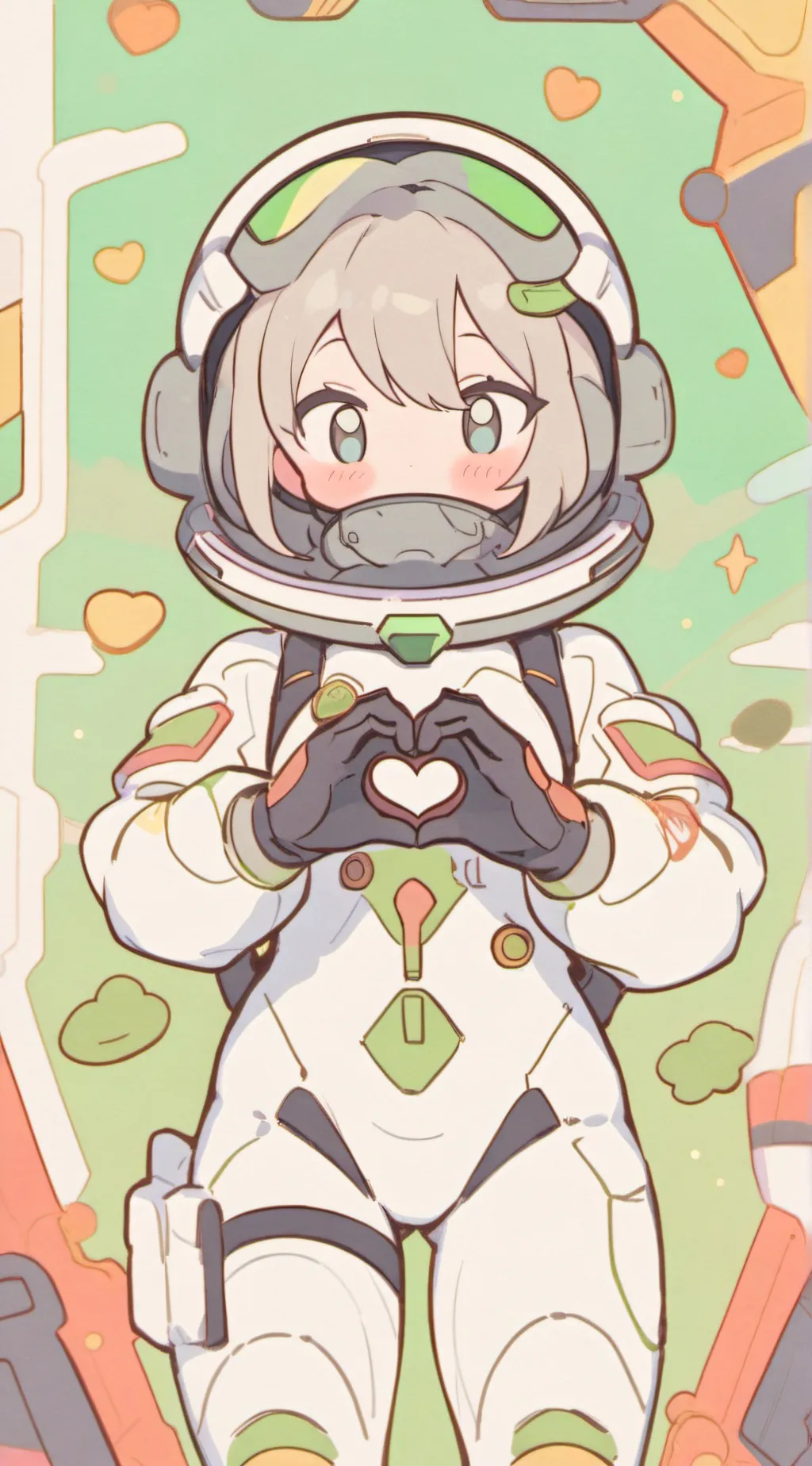 ai character: tan background