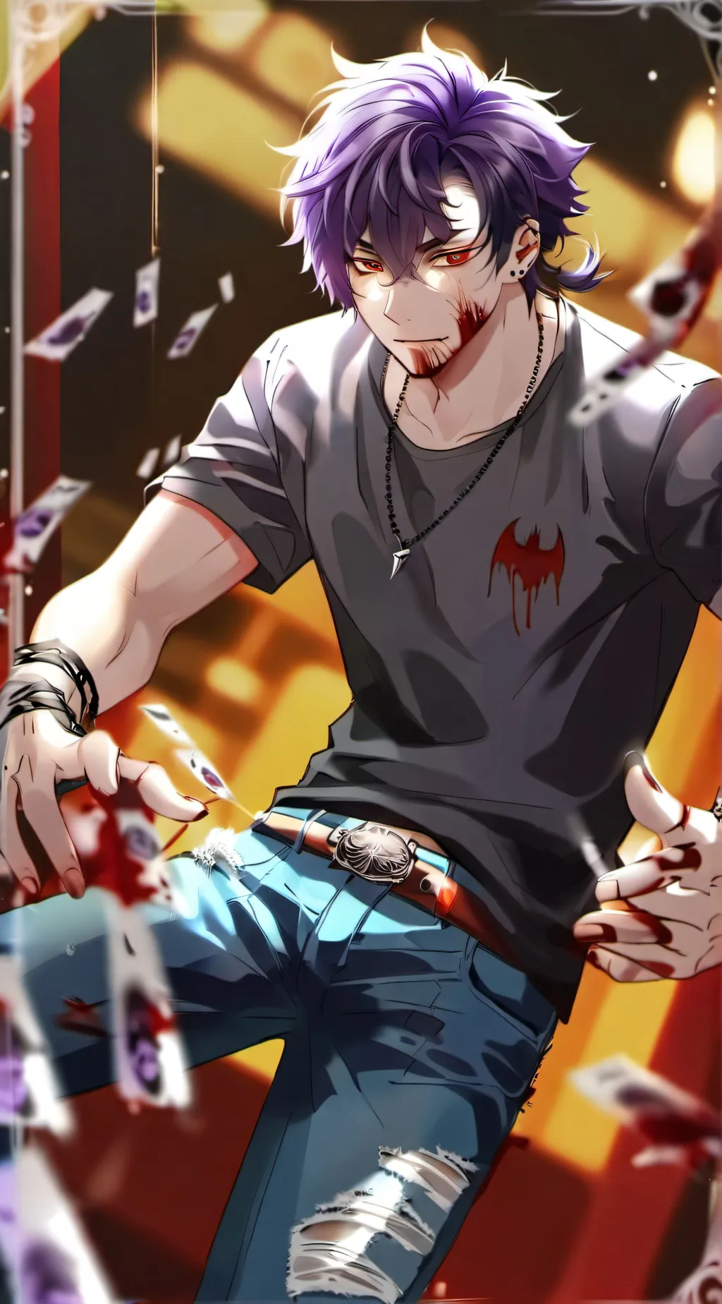 ai character: 🥀Hunter🥀 background