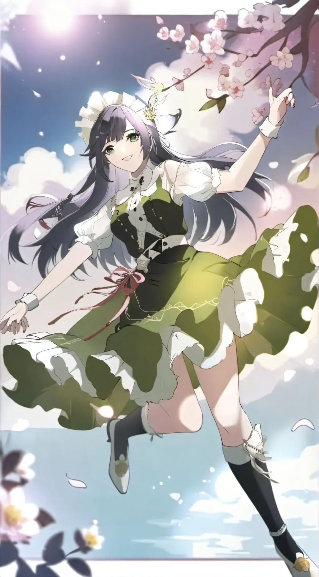 ai character: miss delight  background