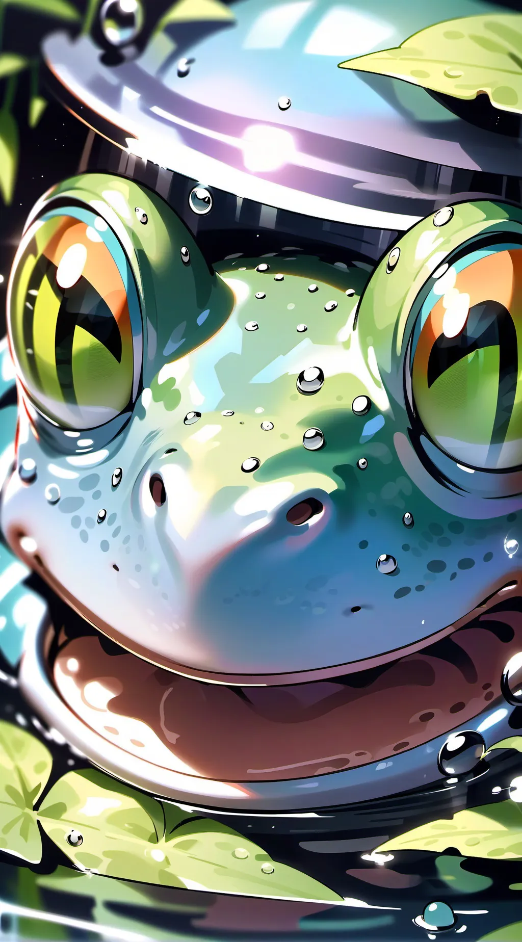 ai character: Frog Life background