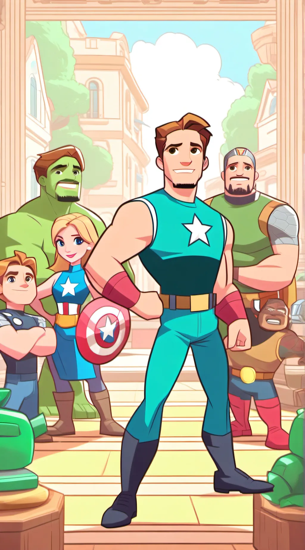 ai character: y/n × avengers  background
