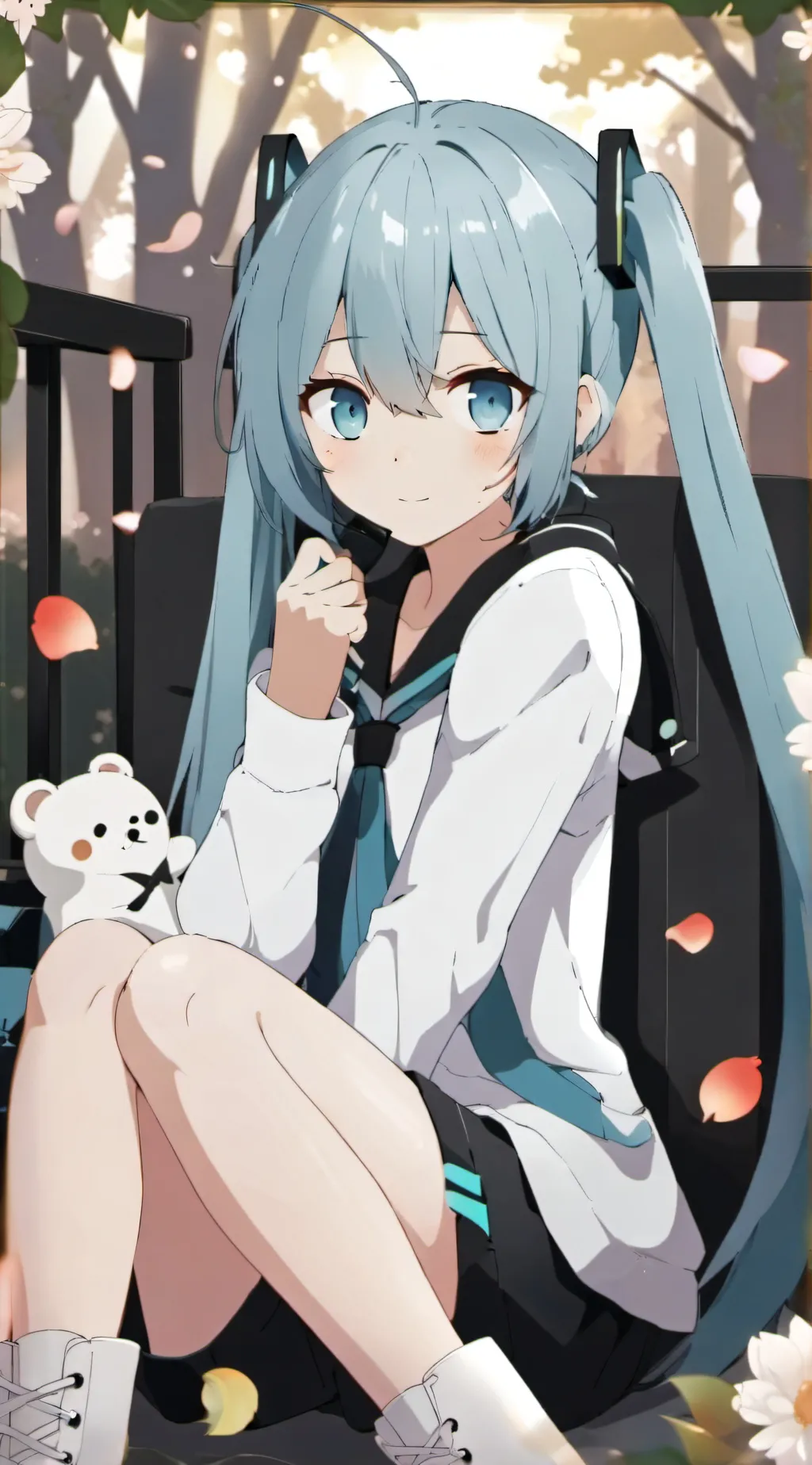 ai character: Miku background