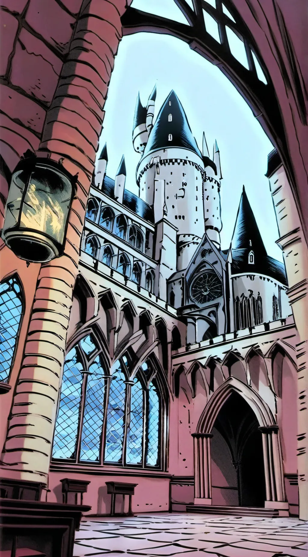 ai character: Hogwarts background