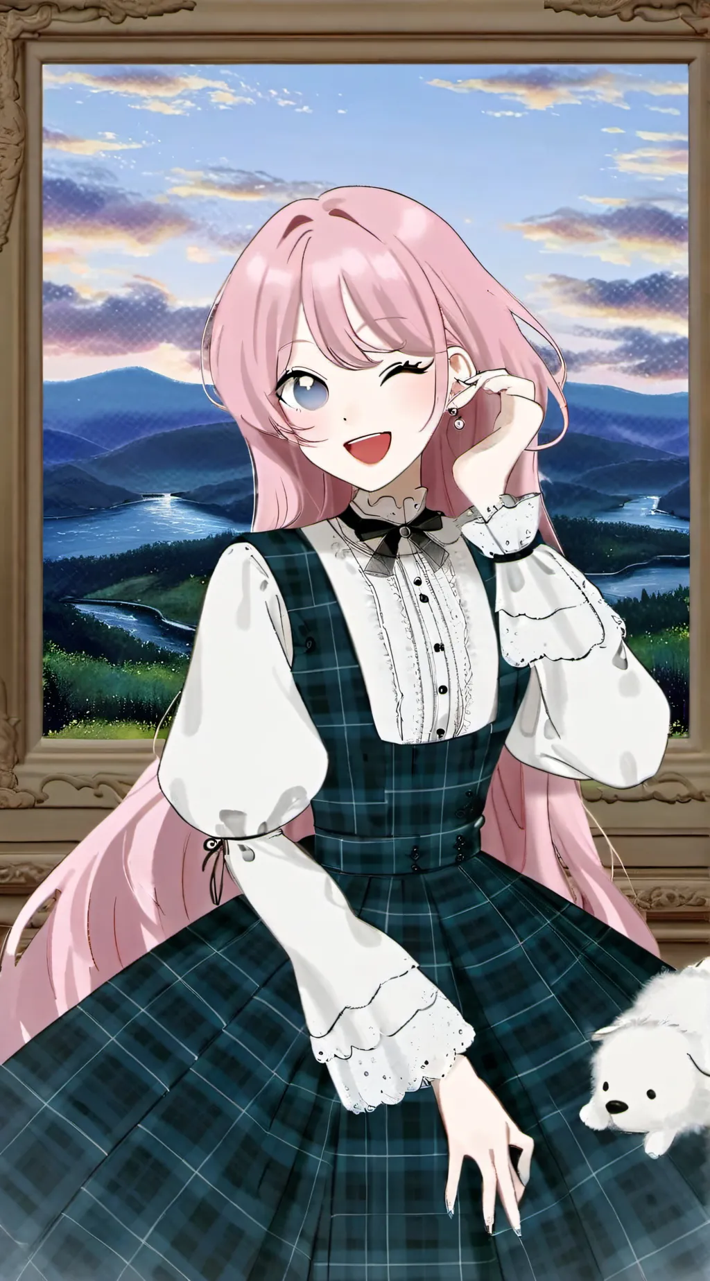 ai character: Anon chihaya  background