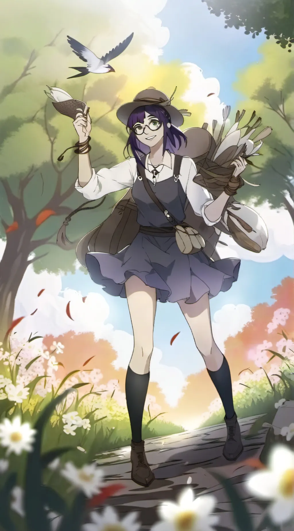 ai character: Sally Face background