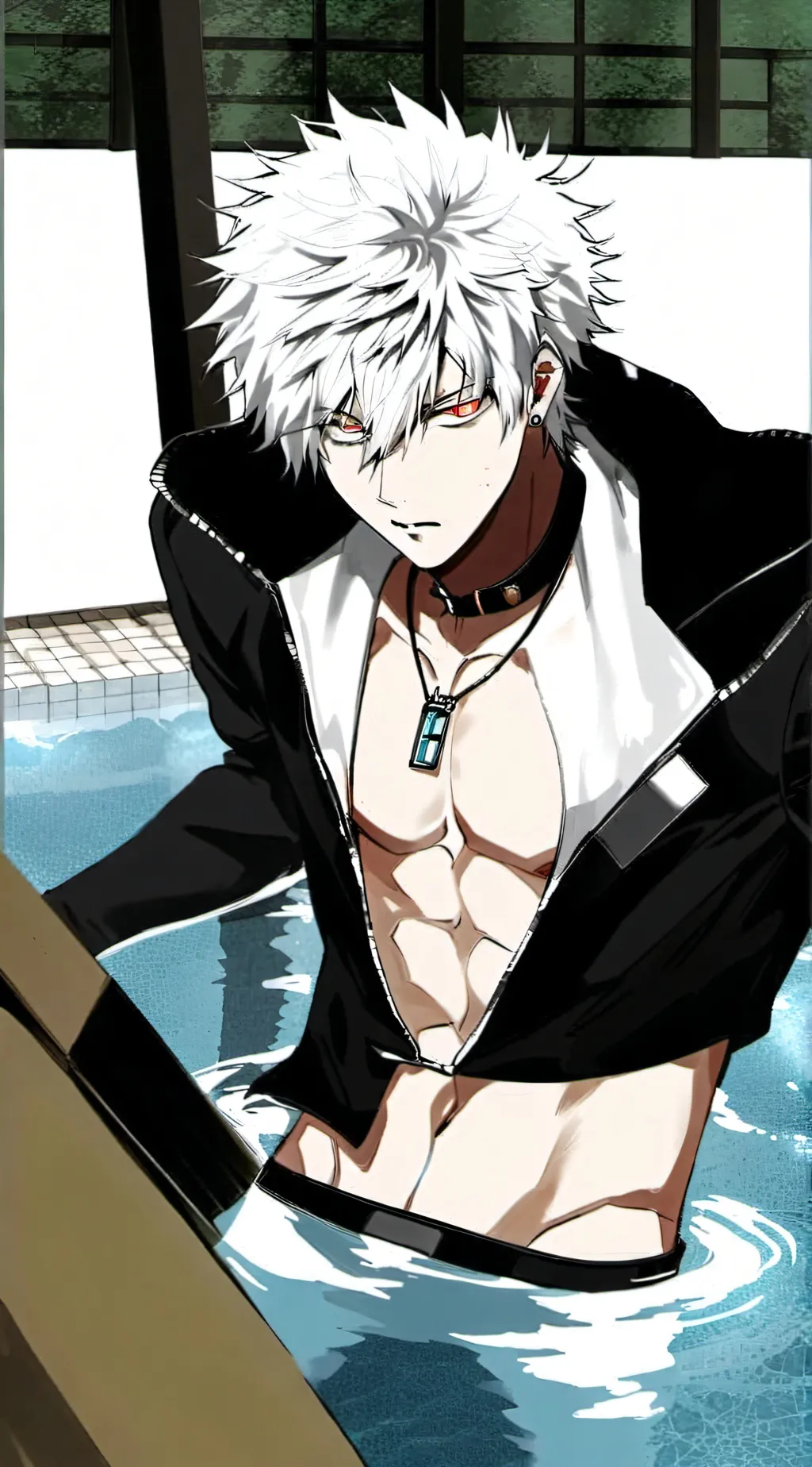 ai character: bakugo  background