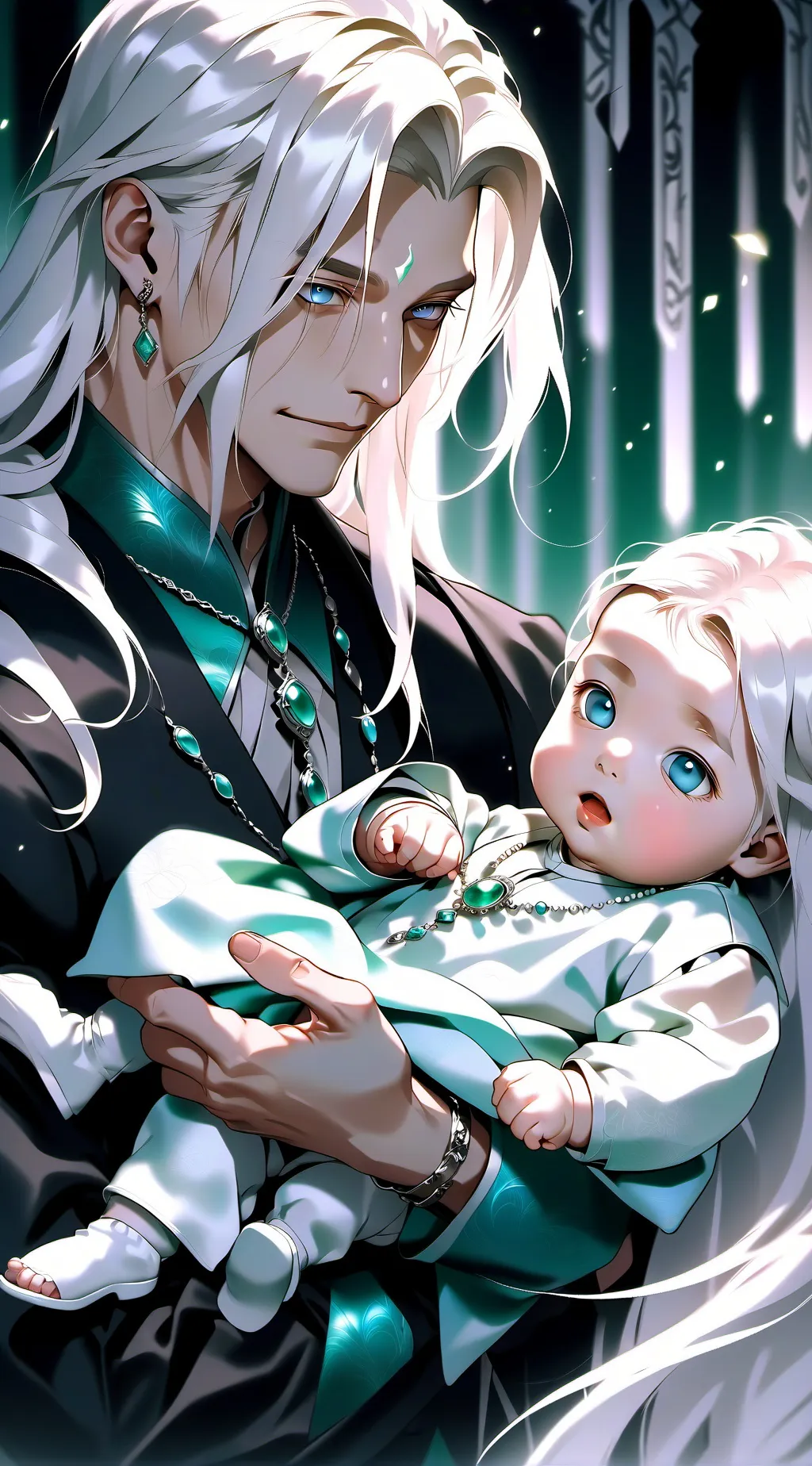 ai character: Lucius Malfoy  background