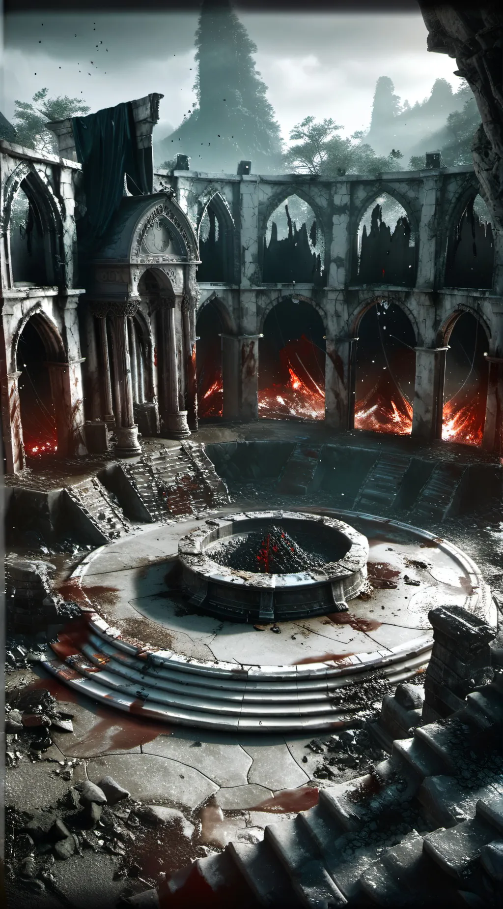 ai character: Death Row Arena background