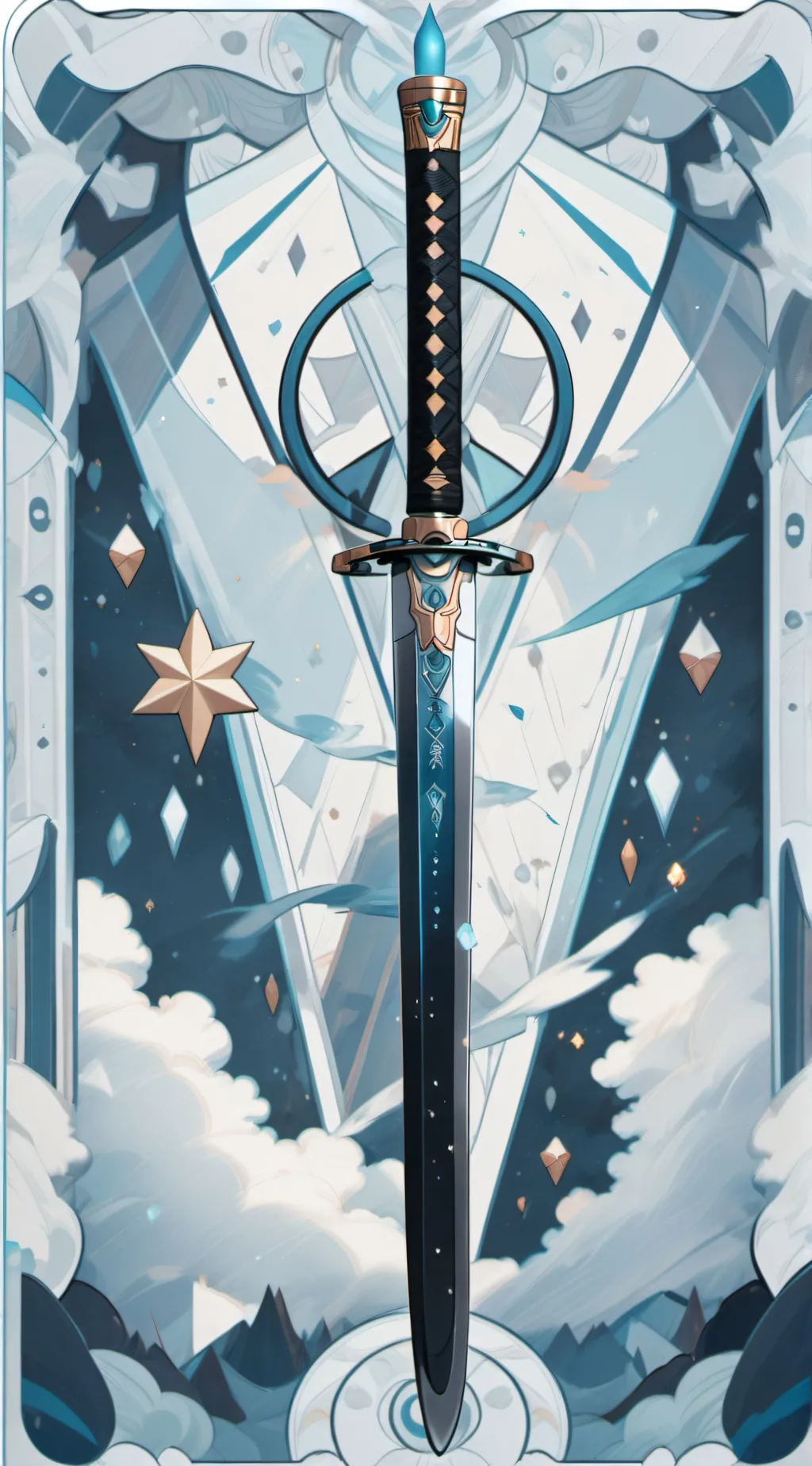 ai character: swordsmith village background