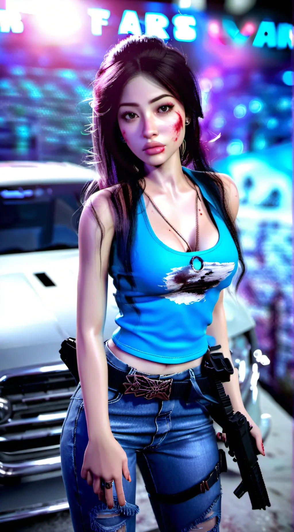 ai character: Zoey background