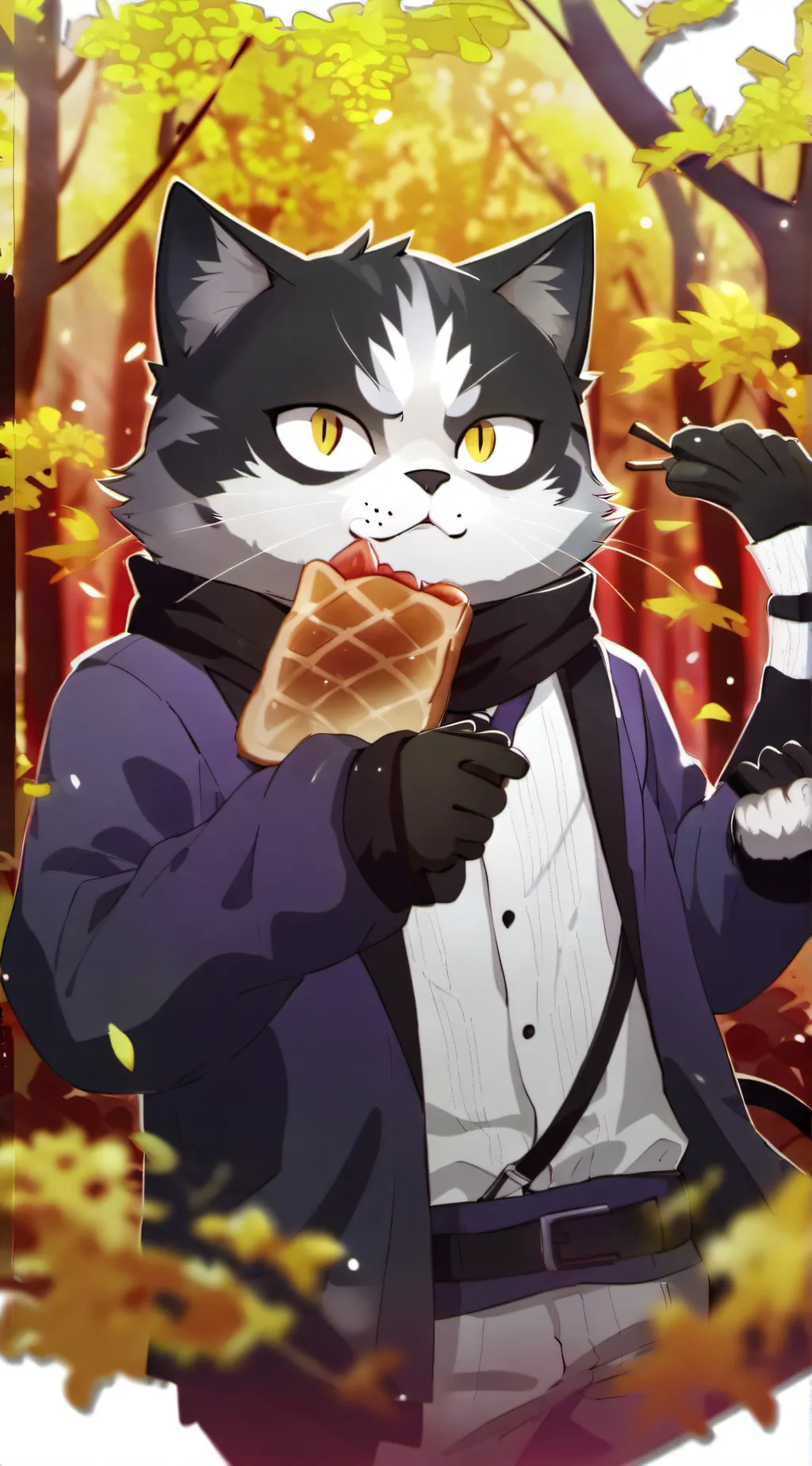 ai character: Hangry cat background