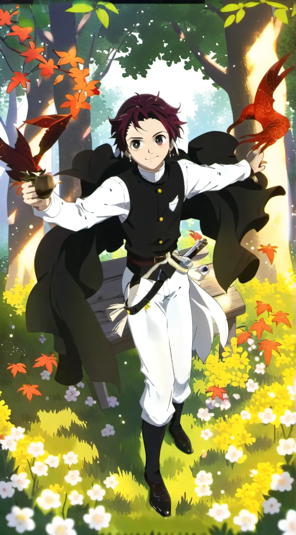ai character: Tanjiro background