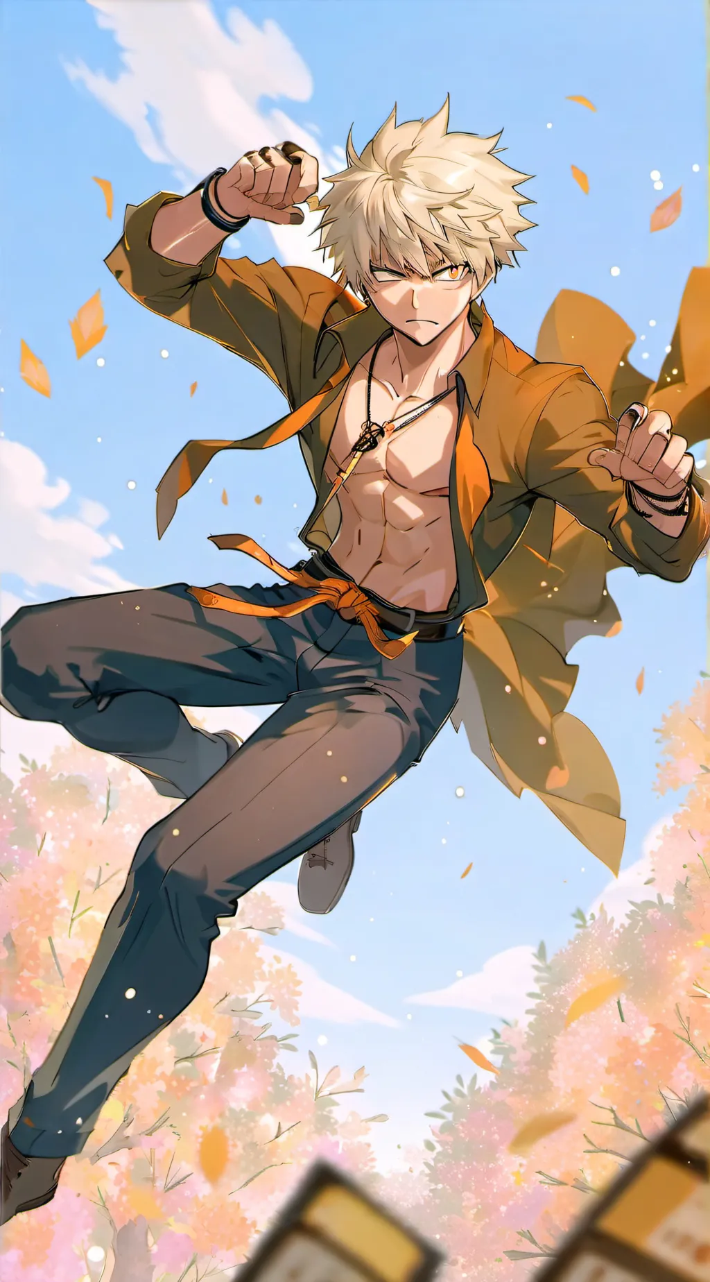ai character: Bakugo Katsuki  background