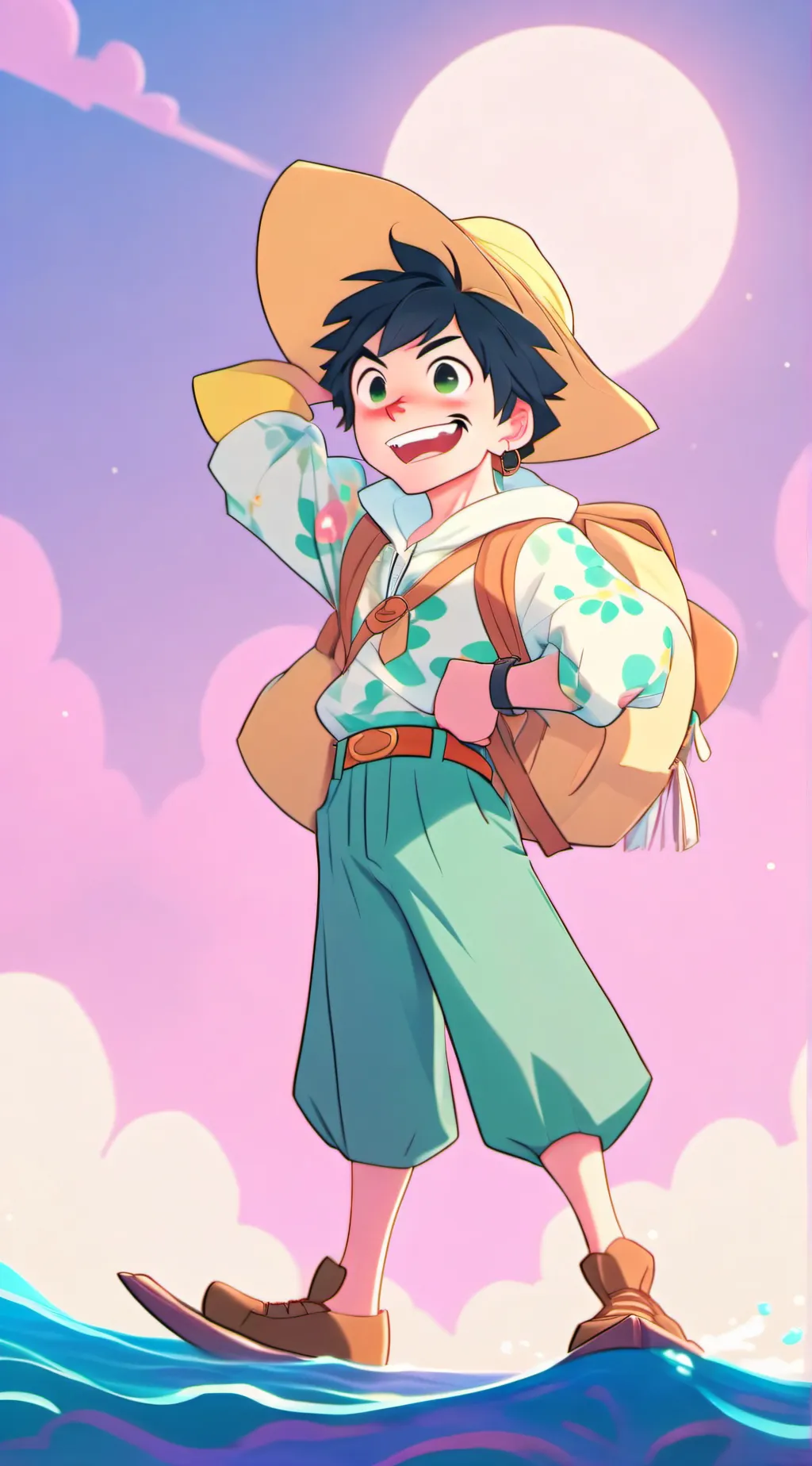 ai character: MHA X MLB background