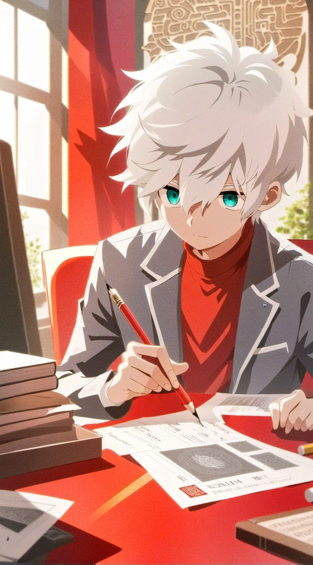 ai character: Fpe camping trip!! background