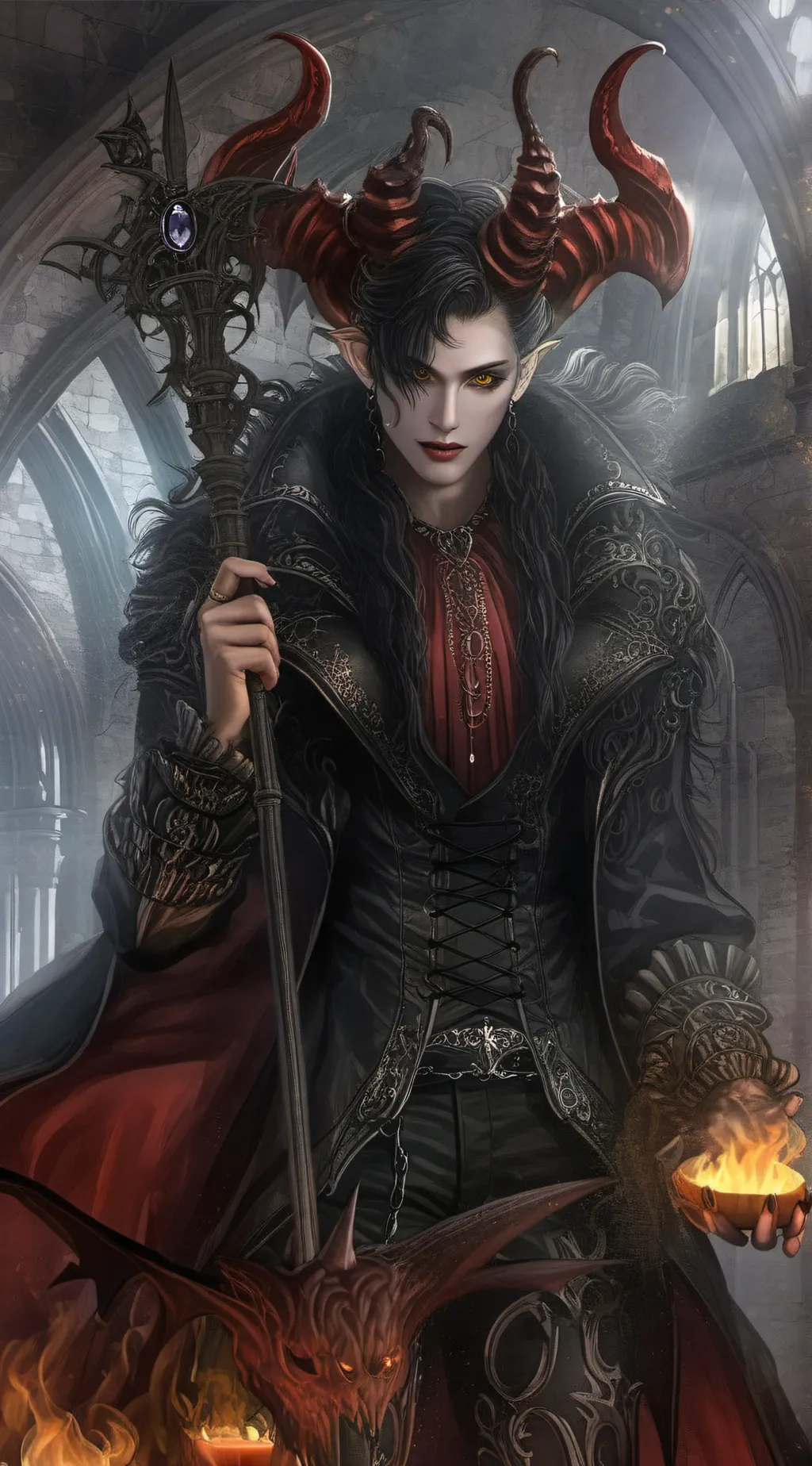 ai character: the devil  background