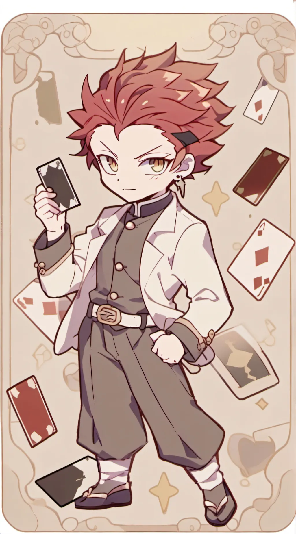 ai character: Hisoka morrow background