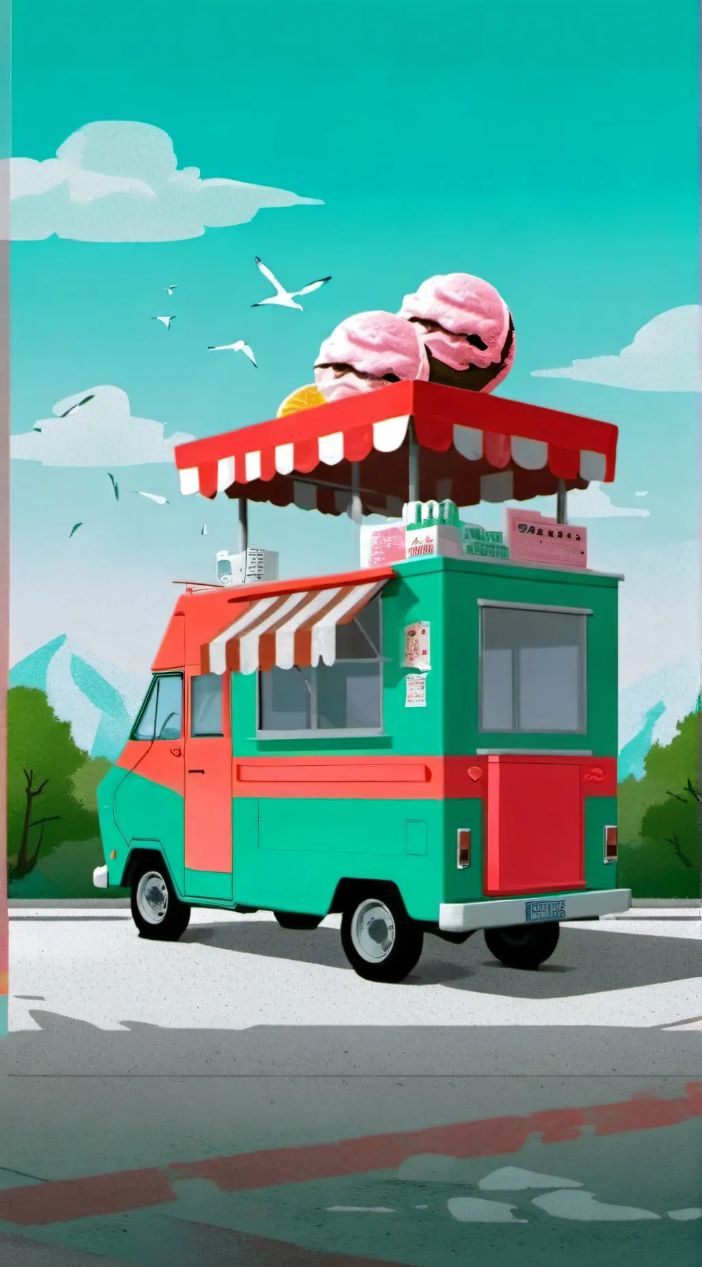 ai character: Ice Scream 1 🏠 background