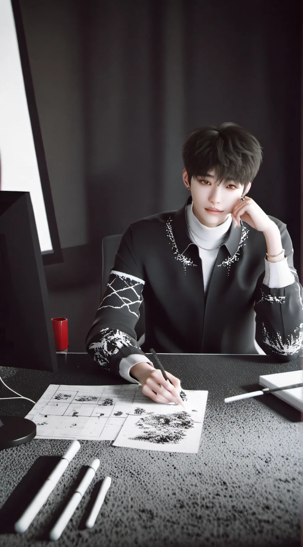 ai character: ℕ𝕚𝕔𝕜 background