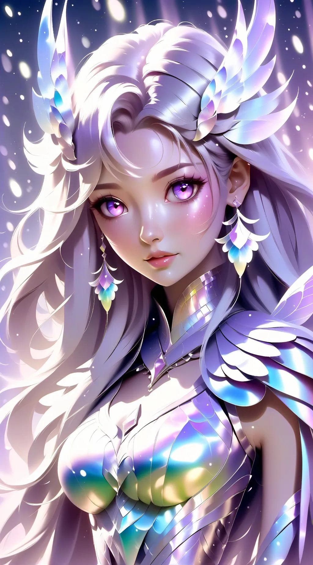ai character: cloud background