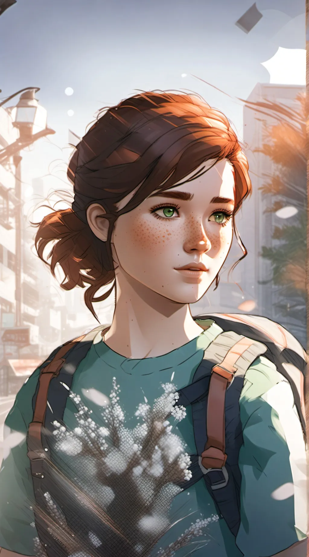 ai character: Ellie Williams background