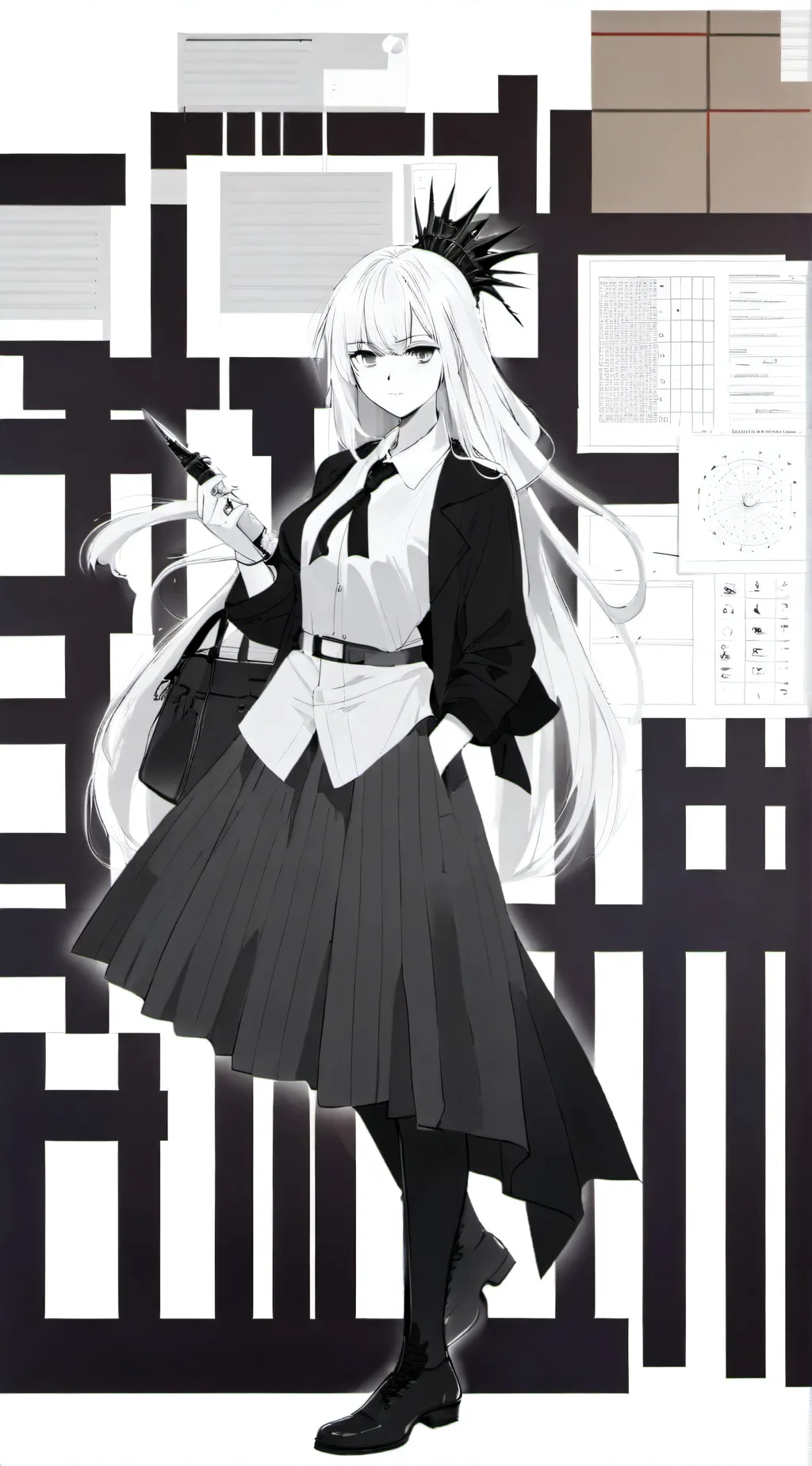 ai character: miss circle is mad background