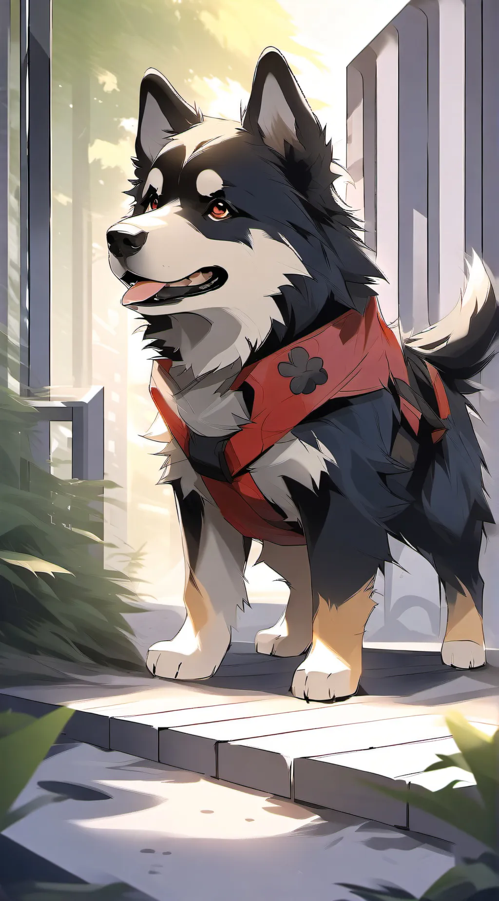 ai character: therapy dog background